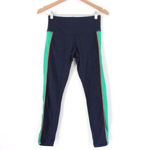 Tory Sport High Rise Piped Navy Leggings